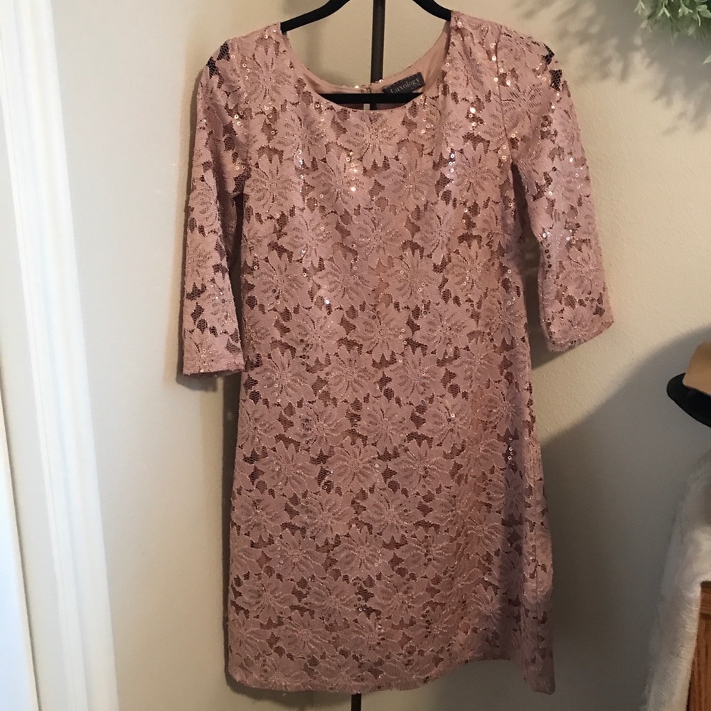 Pink Sequin Dress